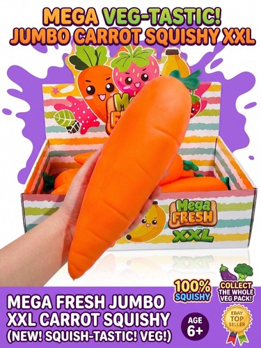 Giant 30cm carrot squishy - giant,