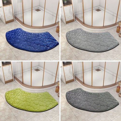 Bathroom absorbent mat - mat, curved