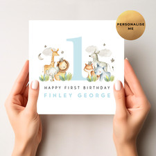 Personalised 1st Birthday Card