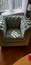 Bespoke Amalfi Sage Green Chesterfield Style Chair