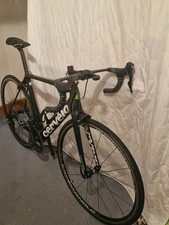 cervelo R5 road bike, black/green, 56cm frame, Campag Zonda wheels