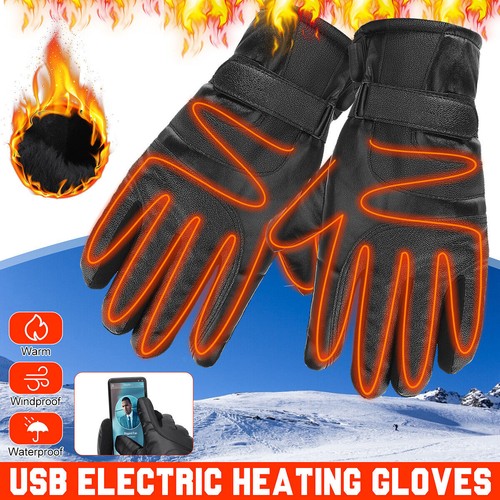 Heated gloves winter - heated,