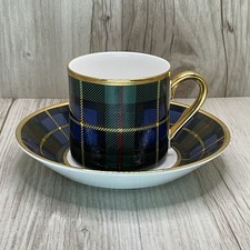 RARE Royal Crown Duchy for Harrods - Tartan Macleod Pattern. Coffee Cup & Saucer