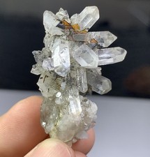 Brookite Crystals With Quartz