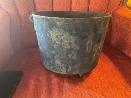 Antique vintage cauldron cast - cauldron,