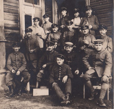 WW1 German Army Soldiers Group RPPC Photo Postcard Frontline Military
