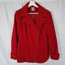 Tu Coat Women's Size 14 Red