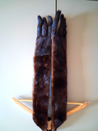 Women brown black mink - brown,