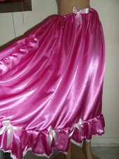 SISSY DEEP PINK SATIN 37" LONG