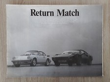 Ferrari 308 GTBi Quattrovalvole Vs Porsche 911 Carrera Road Test Brochure 1984