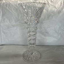 MCM Cut Crystal Glass Trumpet