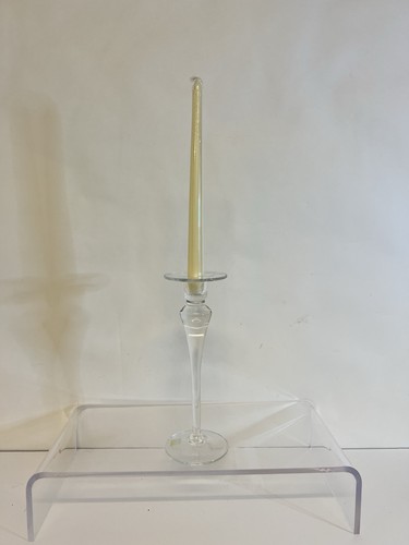 Partylite glass taper candle - glass,