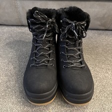 Skechers Ladies Park City Hiking Waterpoof Boots Memory Foam Fur Lined Hi Tops