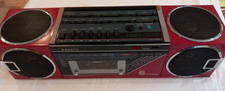 Sanyo M-7740L Red Boombox
