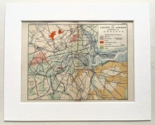 Antique 1900 London Map -