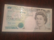 Five £5 Pound Note Lowther