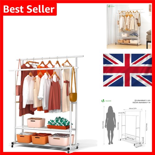Double hanging clothes rack - hanging,