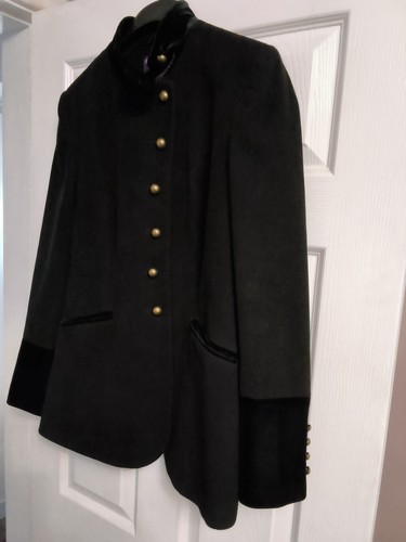 Twiggy black pea jacket - m&s,