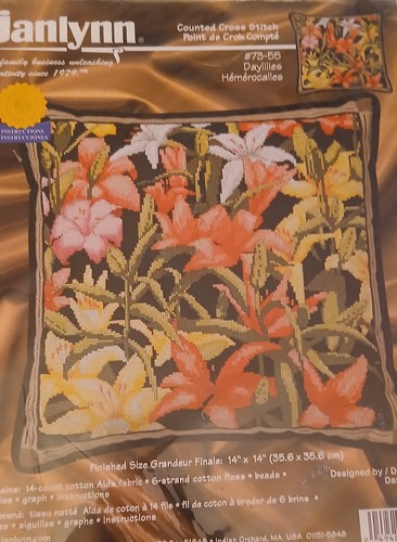 Daylillies cross stitch kit - stitch,