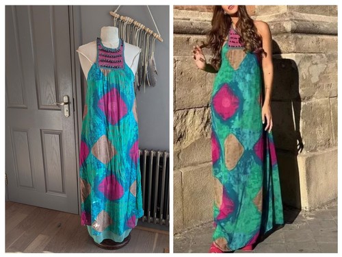 Zara beach dress - dress, tie