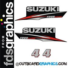 Suzuki DF4 4hp four stroke outboard engine decals/sticker kit