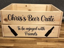 Personalised Wooden Beer Crate