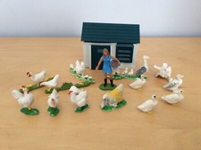 Britains Farm 1970s Chicken Coop 4705. Farmers Daughter Figure. Chickens. Ducks.