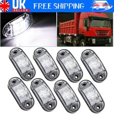 12V 24V LED Side Marker Lights Parking light Truck Lorry Trailer Light Amber 8x