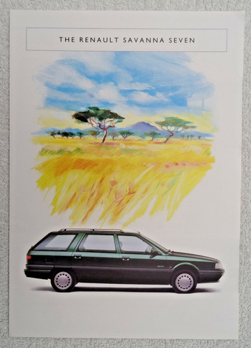 Renault savanna seven brochure - seven,