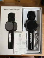 Black Magic Karaoke Player Handheld Wireless Bluetooth Speaker Sing Microphone