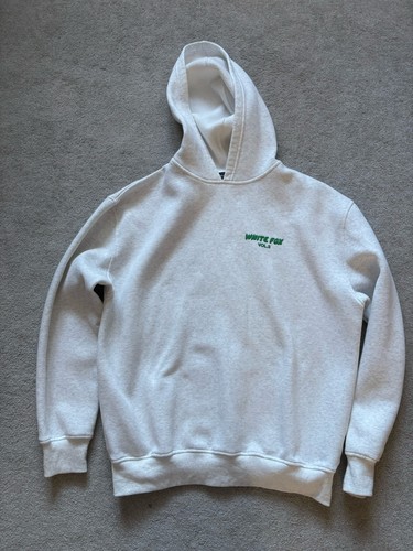 White fox hoodie - grey, with