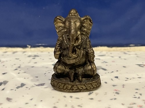 Miniature brass ganesha - miniature,