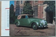 LAGONDA 2 ½ LITRE SALOON & COUPE Car Sales Brochure c1950