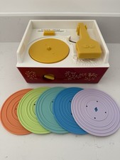 FisherPrice Music Record Player 5 Discs Nursery Rhyme Children’s Toy 2014 Mattel