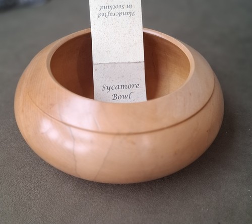 Handmade sycamore wooden bowl - handmade,