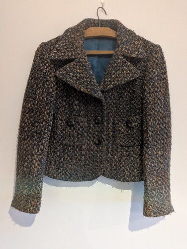 Hobbs brown blue tweed wool - blue,