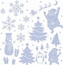 6 Reusable Christmas Window