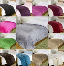 Faux Fur Throw Blanket Double King Size Mink Sofa Bed Luxury Large 12 Colours!!