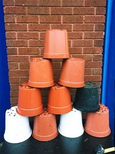 15 X 19cm Plant Pots 7.5" Strong Plastic Round Flower Pot High Quality 4Liter 4L