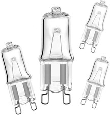 4-Pack G9 Halogen Bulbs 230V 40W – 300° Heat Tolerance Oven Light Bulb for A