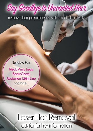 Laser hair removal available - laser,