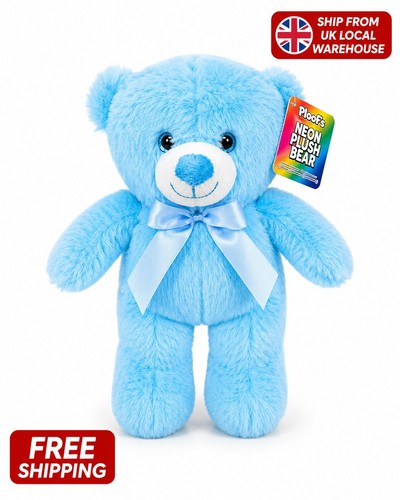 Neon plush teddy - teddy, soft