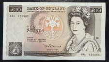 Old ten pound note - ten, £10