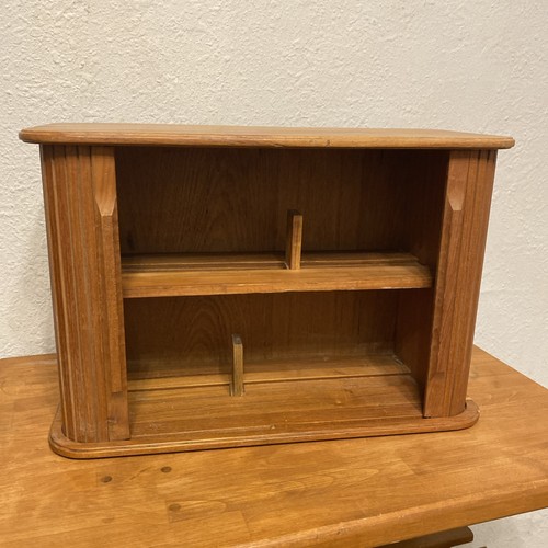 Vintage eppco teak tambour - vintage,