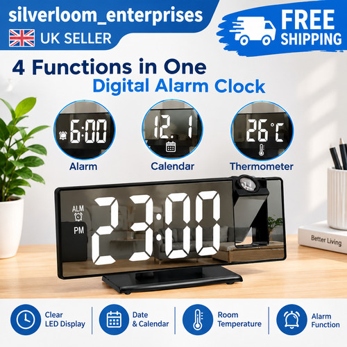 Projection alarm clock - alarm,