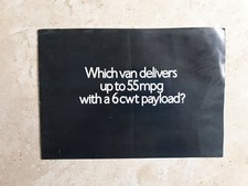 Reliant Kitten Van Brochure 1976