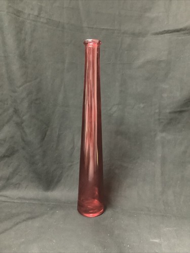 Red bud vase tall - 12.5", x