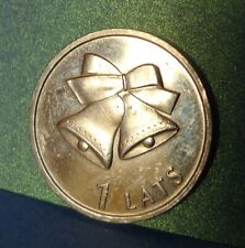 #pa. Latvia 1 Lats 2012 Christmas Bells Bell - Latvian coin