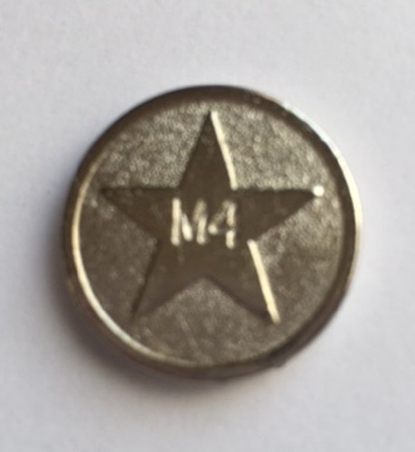 Sunbed tokens silver - m4,