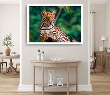 Ocelot on Tree Print, Wild Cat